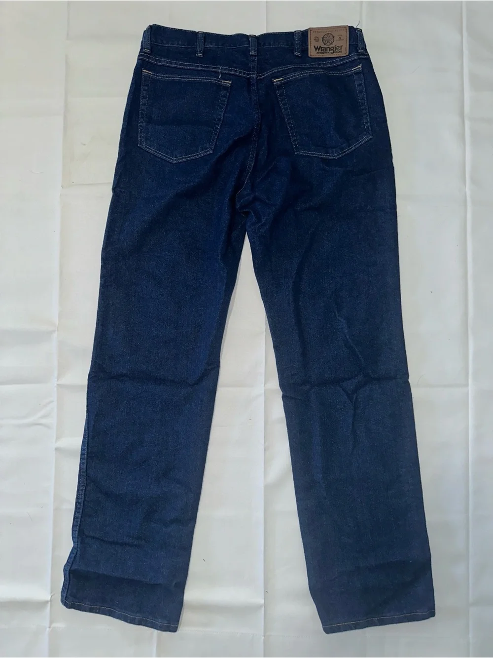 Wrangler Men's Straight Leg Jeans - Dark Blue Denim